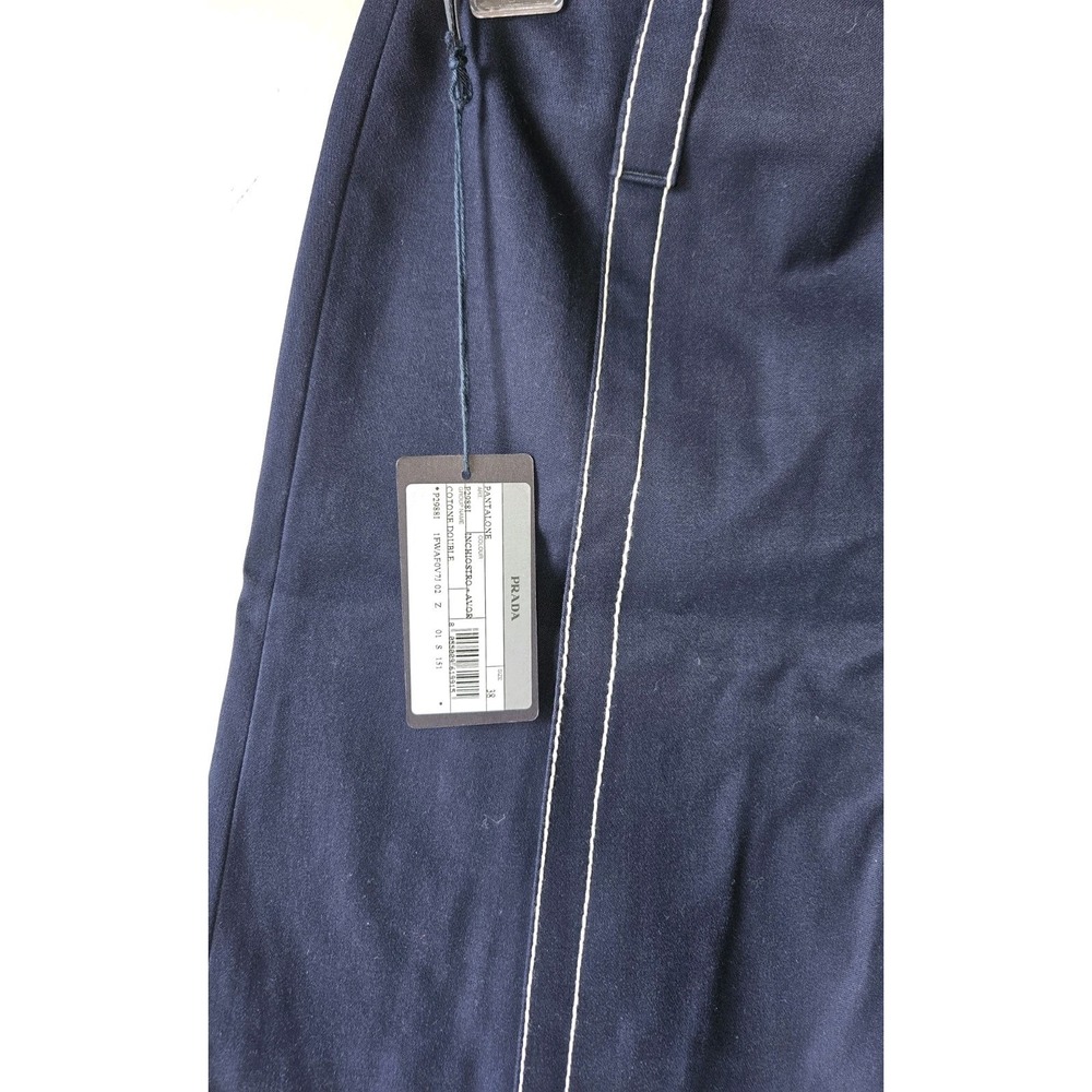 Prada Spring 2015 Pantalone Stitch DETAILS Advertising Campaign In Blue Size 38 - Picture 5 of 10